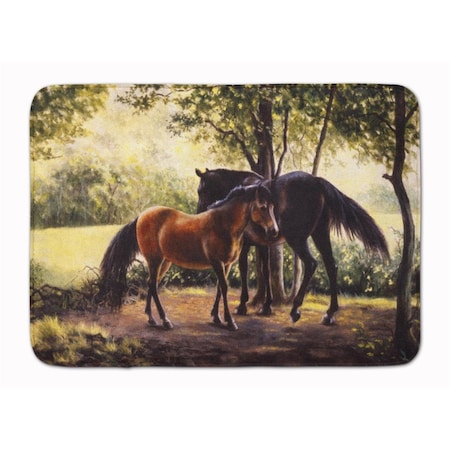 Carolines Treasures Horses by Daphne Baxter Machine Washable Memory Foam Mat BDBA0055RUG